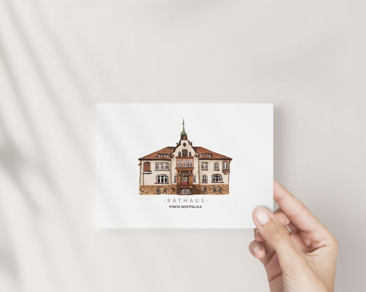 Porta Westfalica Rathaus - Postkarte