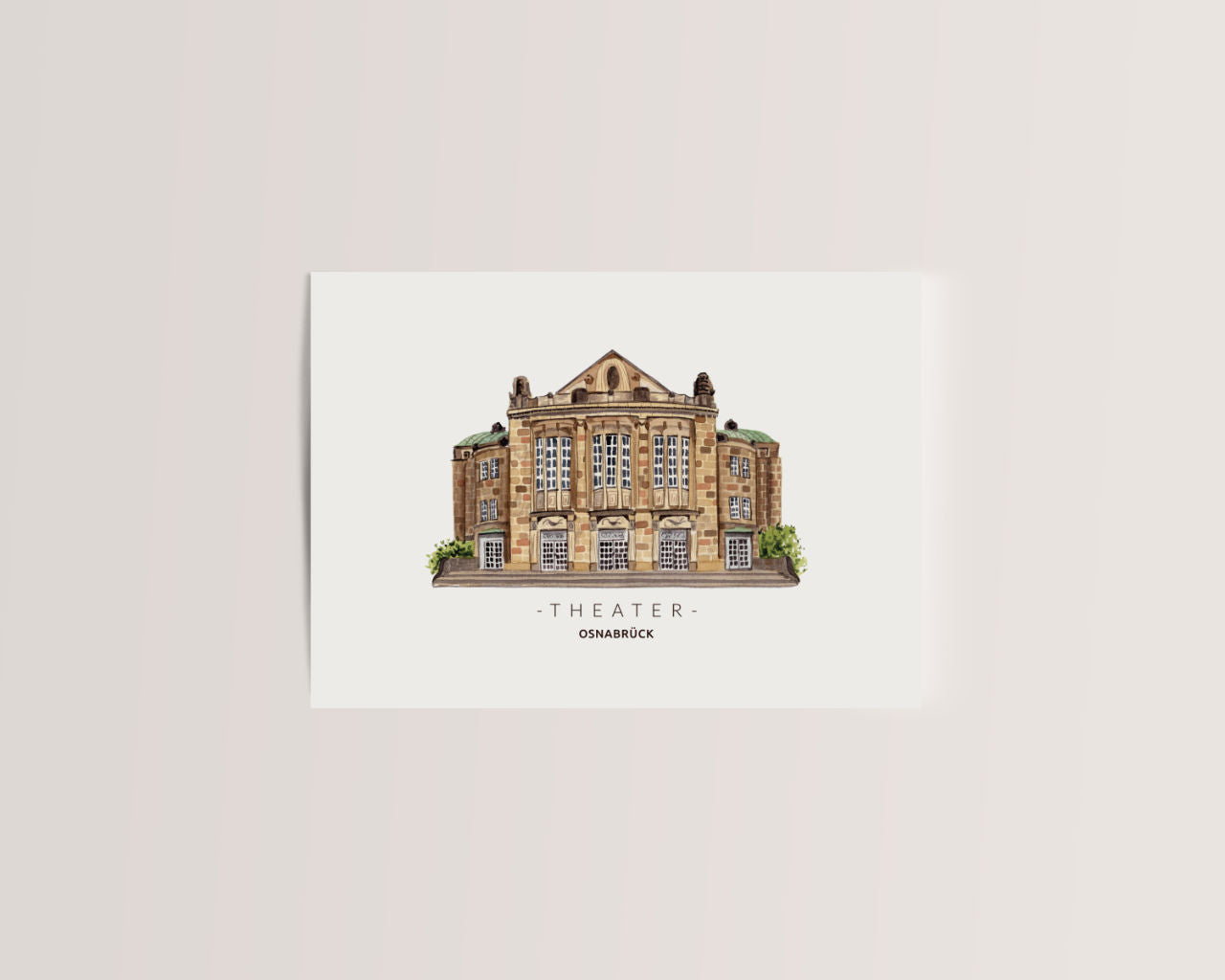 Osnabrück Theater  - Postkarte