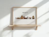 Minden Skyline - Kunstdruck