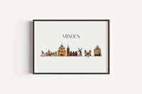 Minden Skyline - Kunstdruck