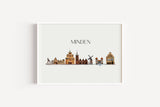 Minden Skyline - Kunstdruck