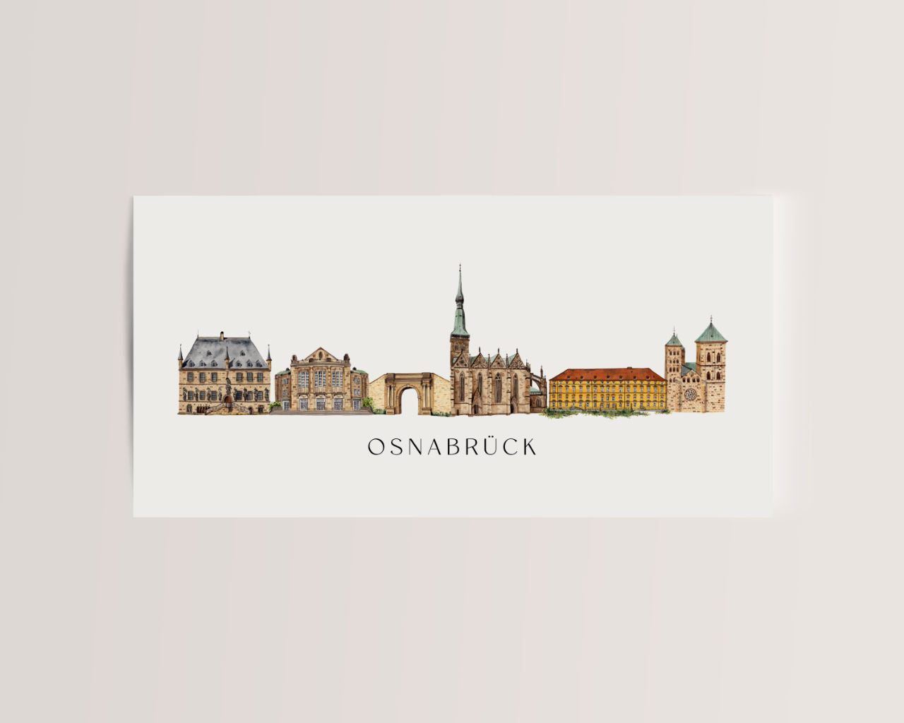 Osnabrück Skyline - Postkarte