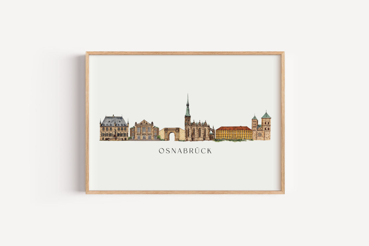 Osnabrück Skyline - Kunstdruck
