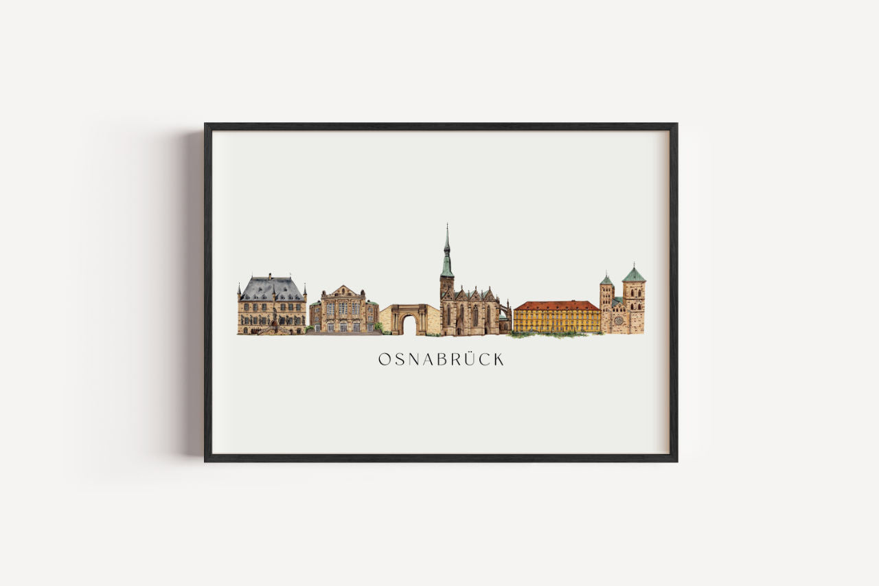 Osnabrück Skyline - Kunstdruck