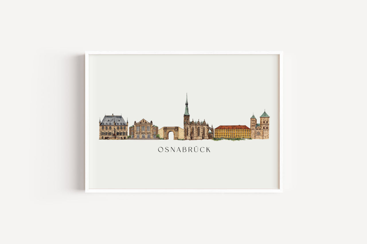 Osnabrück Skyline - Kunstdruck