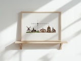 Porta Westfalica Skyline - Kunstdruck