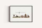 Porta Westfalica Skyline - Kunstdruck