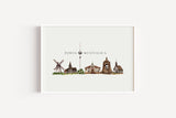 Porta Westfalica Skyline - Kunstdruck