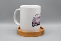 Silberner Sportwagen Front - Tasse 340ml