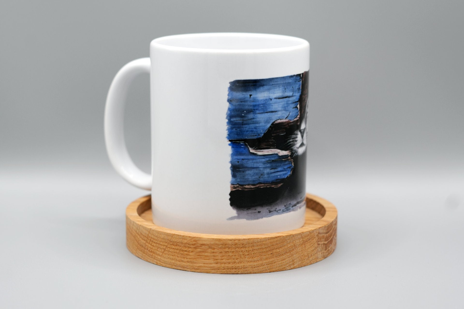 Neugierige Katze - Tasse 340ml
