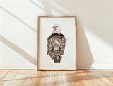 Wüstenadler in Aquarell - Kunstdruck