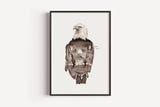 Wüstenadler in Aquarell - Kunstdruck