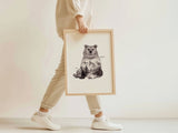Braunbär in Aquarell - Kunstdruck