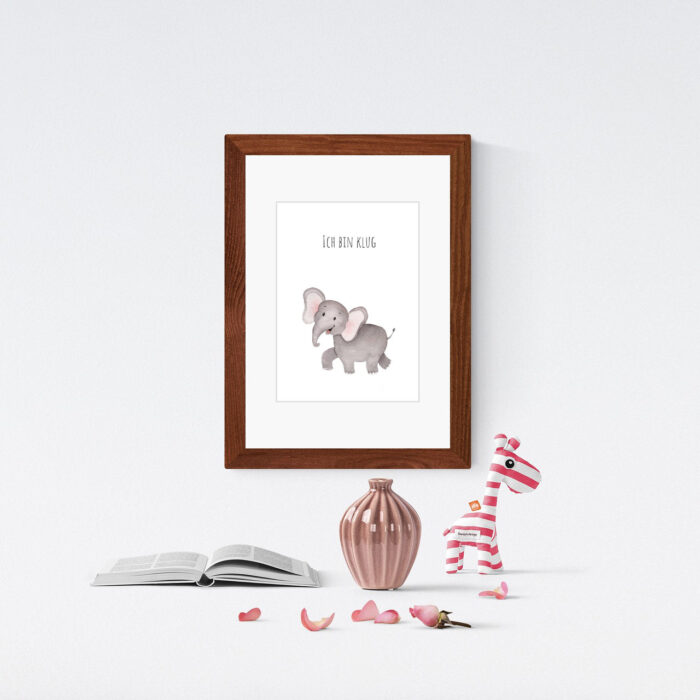 Kunstdruck Elefant – Bild 2