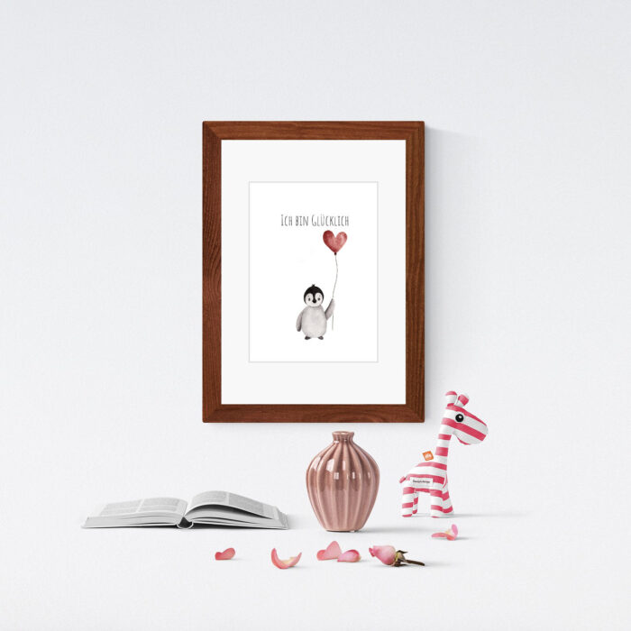 Kunstdruck Pinguin – Bild 2