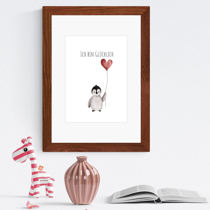 Kunstdruck Pinguin