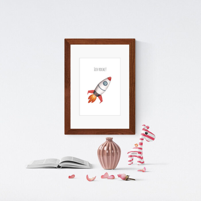 Kunstdruck Rakete – Bild 2