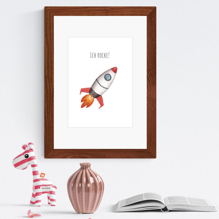 Kunstdruck Rakete