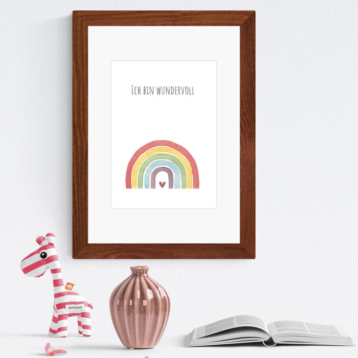 Kunstdruck Regenbogen