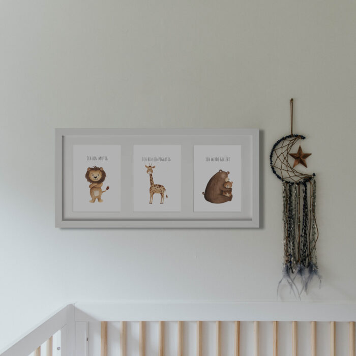 Set 1 Kinderzimmer Affirmationen - Kunstdrucke A5 ach.kreativ
