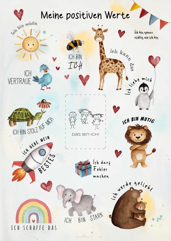 Affirmationsposter Kinder – Bild 2