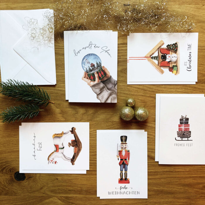 Weihnachtskarten Set 2 "Klassische Weihnachten"