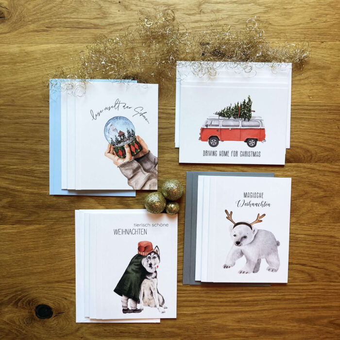 Weihnachtskarten Set 3 "Große Weihnachten"