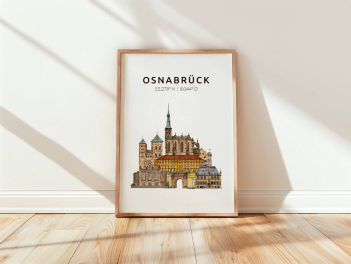 Kunstdruck Skyline-Collage Osnabrück – Bild 4