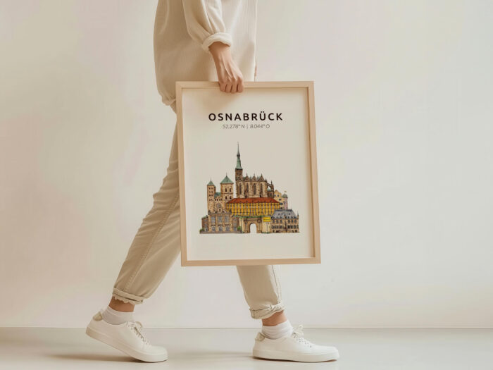 Kunstdruck Skyline-Collage Osnabrück – Bild 5