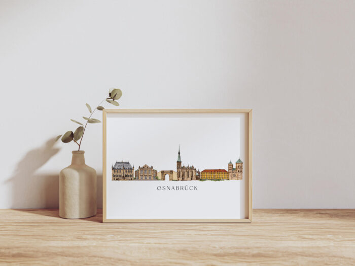 Kunstdruck Skyline Osnabrück