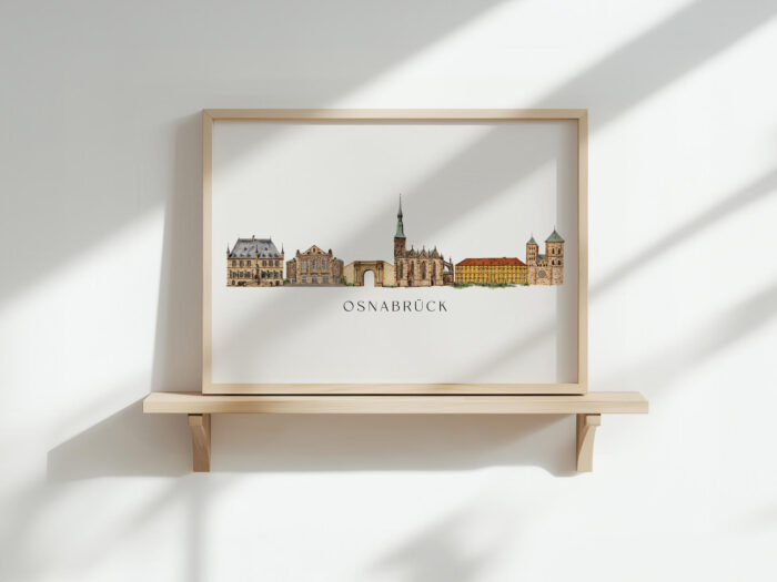 Kunstdruck Skyline Osnabrück – Bild 2