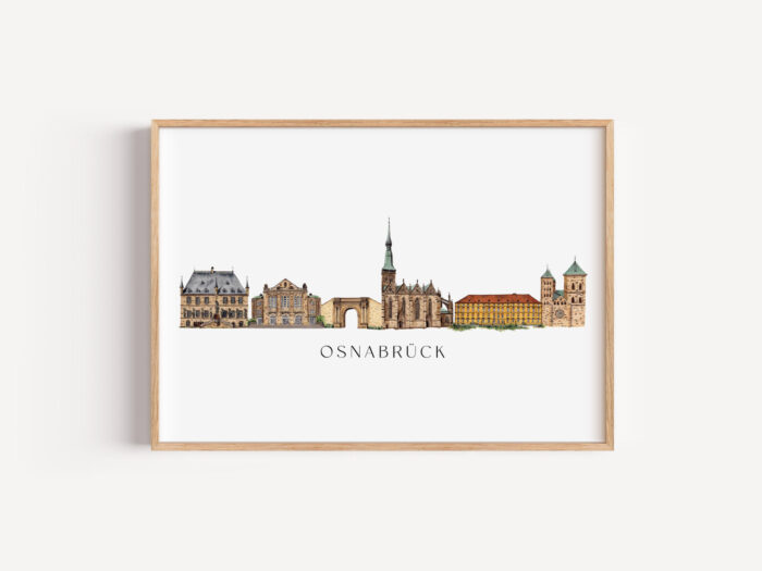Kunstdruck Skyline Osnabrück