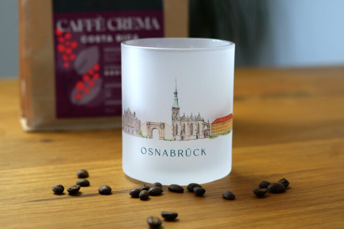 Milchglastasse Skyline Osnabrück