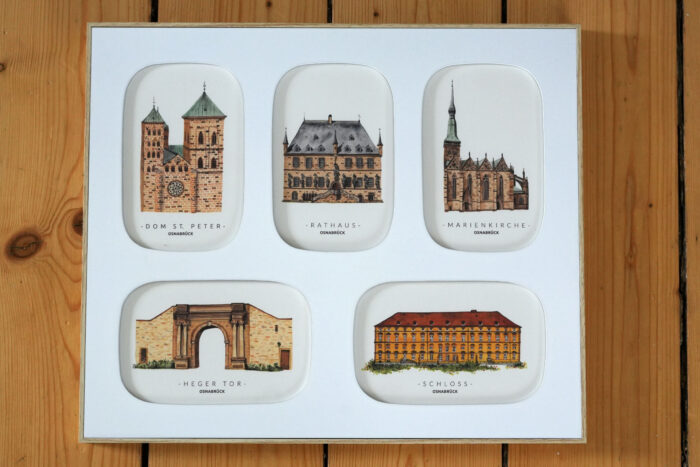 Collage Osnabrück Einzelgebäude im Bilderrahmen – Bild 2